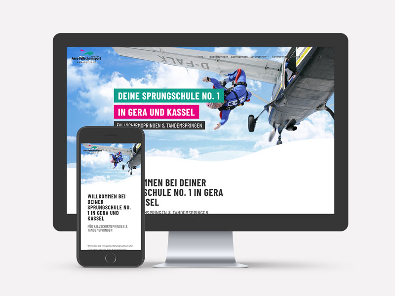 Skydive.de Webseite